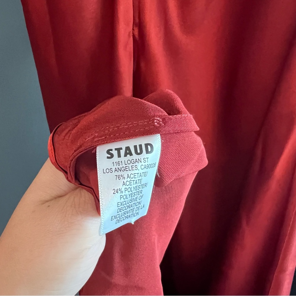 Staud Cadence Maxi Dress in Rust red Size 6 - Picture 11 of 14